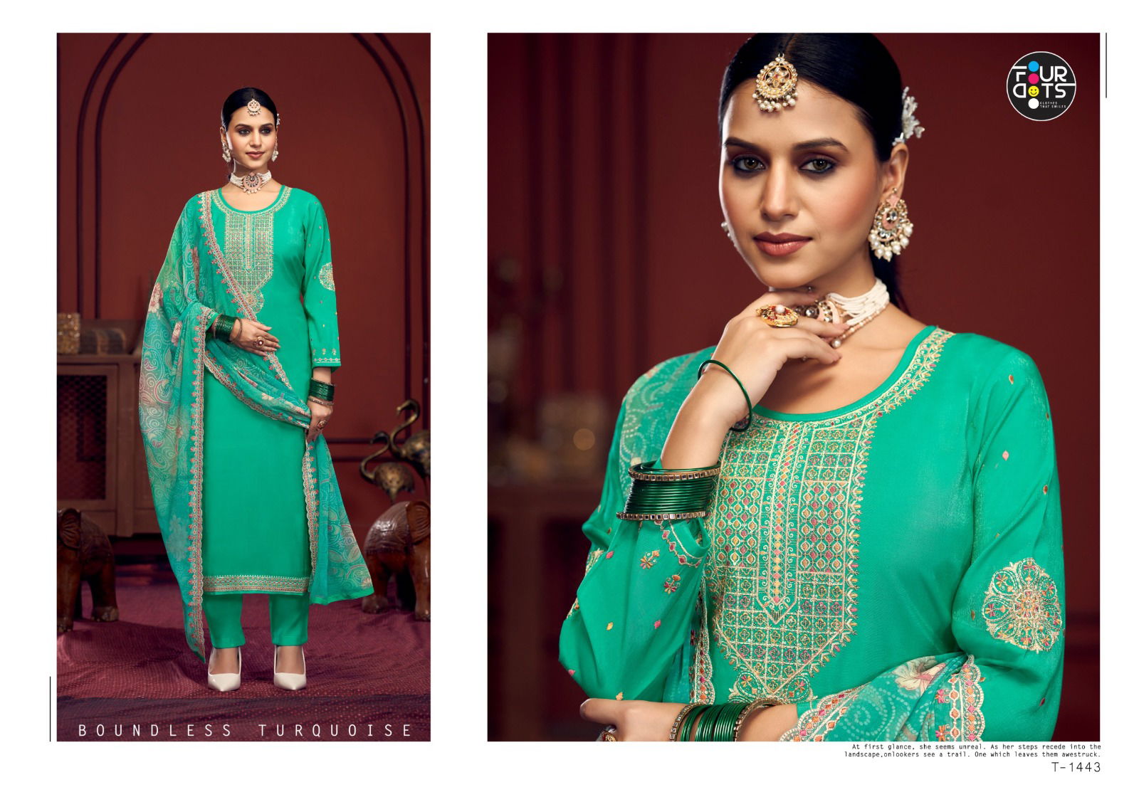 Aahna By Fourdots Muslin Simar Digital Printed Designer Salwar Suits Online Wholesale